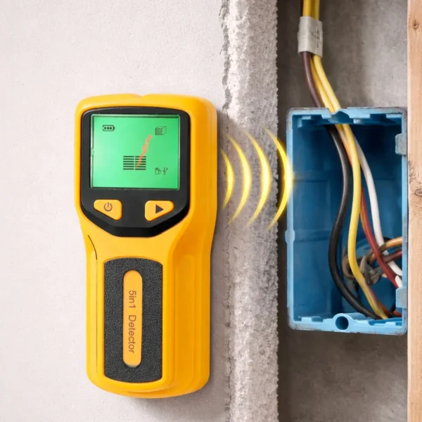 Ανιχνευτής Καλωδίων Τοίχου 5 σε 1 με LCD Οθόνη Ξύλο, Μέταλλο & Ρεύμα
