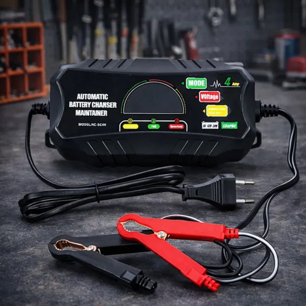 Φορτιστής Μπαταρίας 6V 12V 24V για Αυτοκίνητα, Μοτοσυκλέτες & Φορτηγά